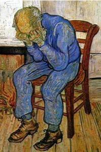 EL VIEJO pintura de VINCENT VAN GOGH